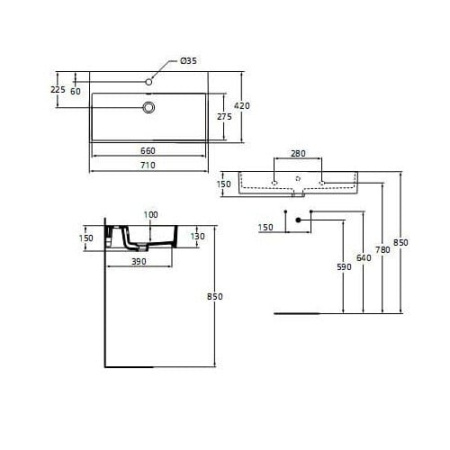 Раковина накладная Ideal Standard Strada (71x42) K078201