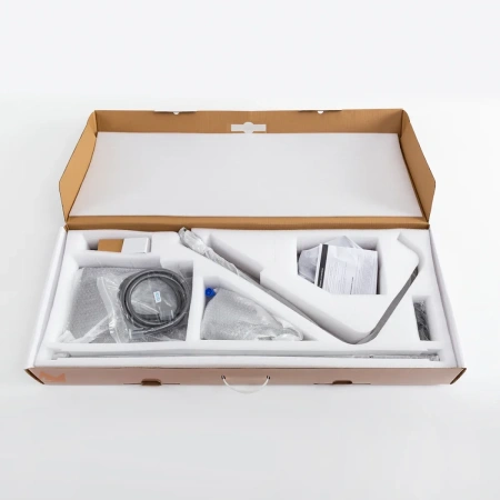 Душевая система с изливом CEZARES Liner  LINER-CVD-GM оружейная сталь