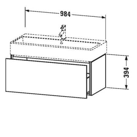 Тумба подвесная Duravit LC 6178 2222