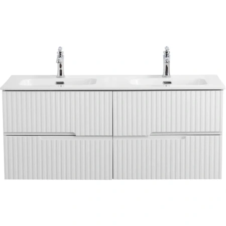 Тумба под раковину Cezares DUET-N-1200-4C-SO-2-BL Bianco Lucido