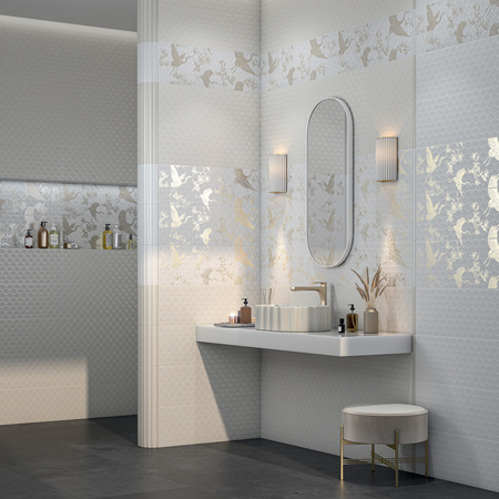 Зеркало (42х100) Kerama Marazzi Cono 42 CO.mi.P.42\WHT
