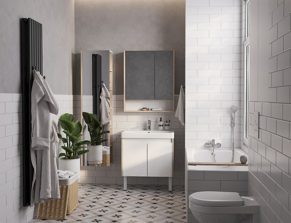 Тумбас раковиной Aquaton Сканди Doors 70 1A2789K0SDB20