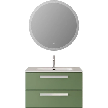 Тумба под раковину Cezares ECO-CER-N-800-2C-SO-PS-P Фисташковый Софт без ручек