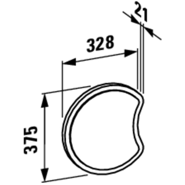 Зеркало Laufen Florakids 32 4.6161.2.003.472.1