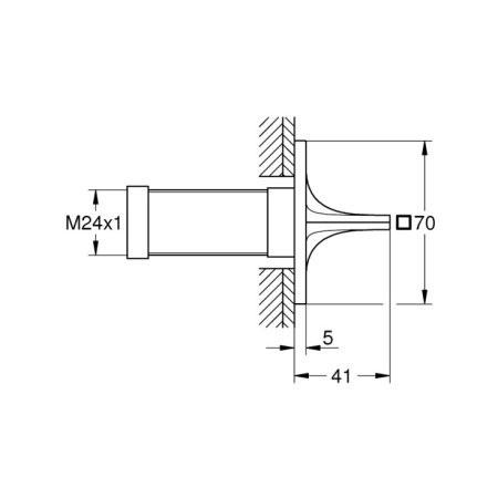 Запорный вентиль Grohe Allure 19334001