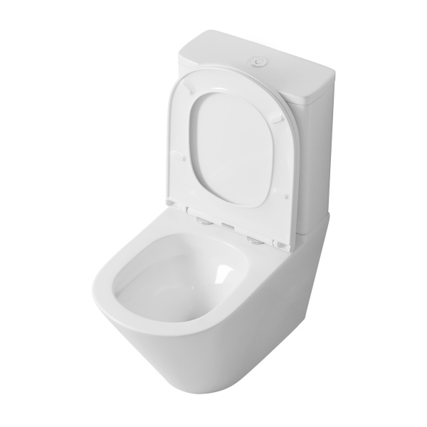 Унитаз напольный безободковый Grossman  GR-4449MSQ с сиденьем микролифт