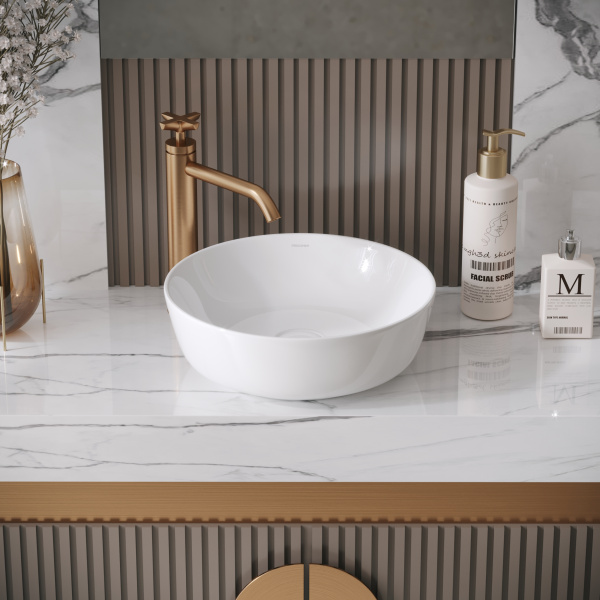 Раковина накладная (41,5х41,5) Grossman Style GR-3032, белый