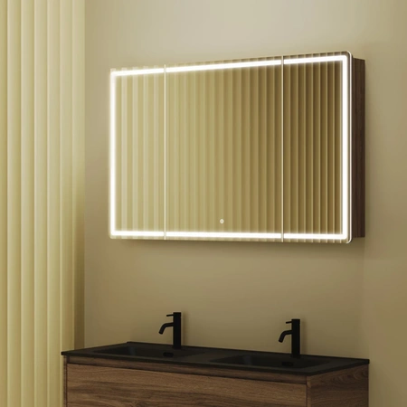 Зеркало-шкаф с подсветкой (119х74) Sancos Mirror MI120ECH