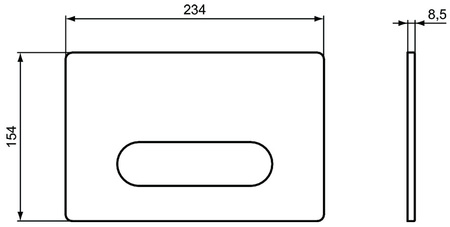 Клавиша смыва Ideal Standard Prosys Oleas R0126JG
