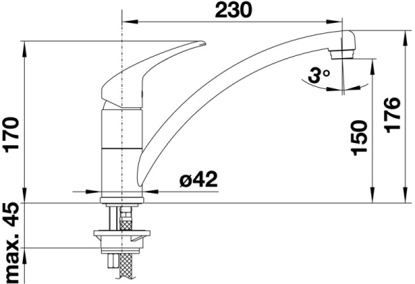 Смеситель Blanco Bravon-S (хром) 520282