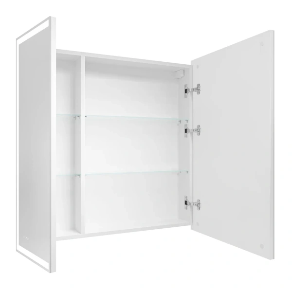 Зеркало-шкаф (80х80) Grossman Меркадо 208010 с LED подсветкой правая