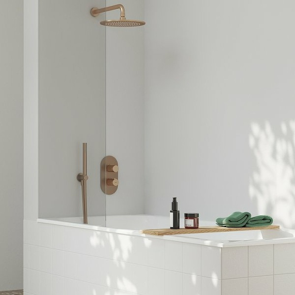 Смеситель для душа с термостатом Ravak Espirit ES 067.60RGB.O3 X070363 розовое золото