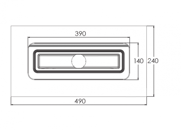 Душевой лоток Berges Wasserhaus Simpel 600 (в стену) 092111 золото глянец