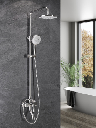 Душевая система Agger Merry A1393300 смеситель с изливом, хром