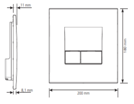Клавиша смыва SIAMP 31191410