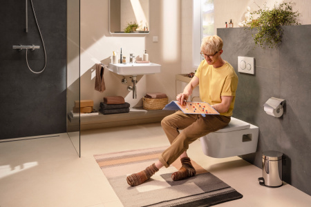 Держатель туалетной бумаги с крышкой Hansgrohe AddStoris 41753000 хром