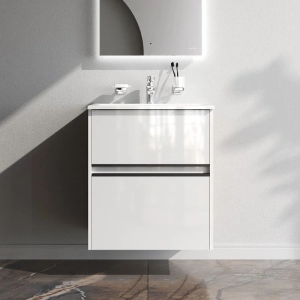 Тумба без раковины 60 см Am.Pm Sense M7BFUX0602WG белый глянец