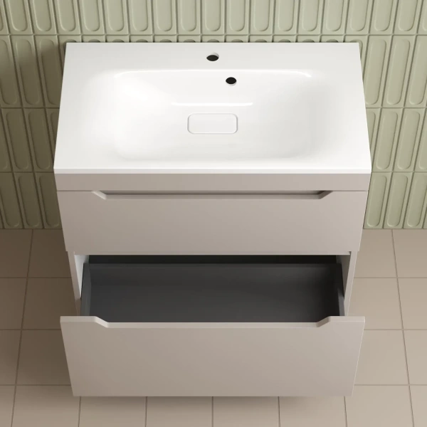 Тумба напольная без раковины 80 см Style Line Остин ЛС-00002397 кремовый матовый