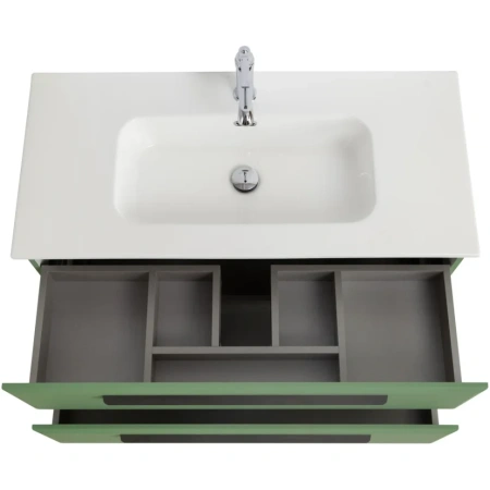 Тумба под раковину Cezares ECO-CER-N-1000-2C-SO-PS-P Фисташковый Софт без ручек