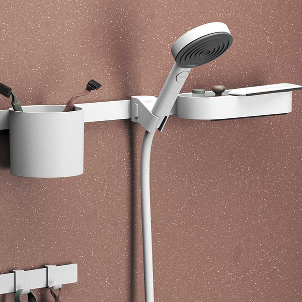 Держатель для ручного душа Hansgrohe WallStoris 27917700 белый матовый