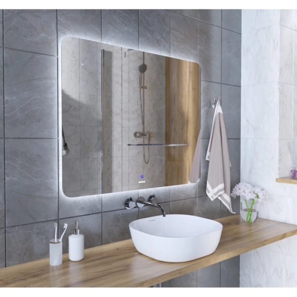 Зеркало (100х80) Grossman ELEGANS-промо 17100801 LED с сенсорным выключателем