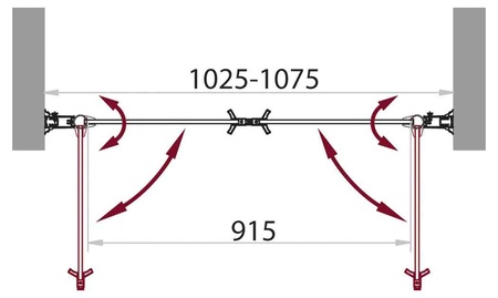 Душевая дверь (105х190) BelBagno SELA-B-2-105-C-Cr