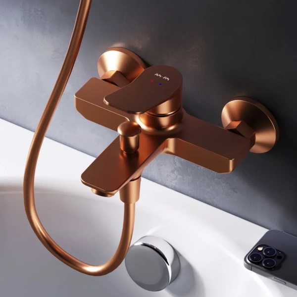Смеситель для ванны Am.Pm X-Joy F85A10044 бронза