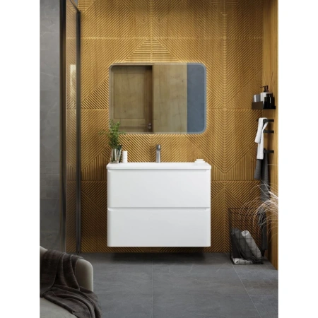Тумба без раковины Art&Max Sanremo AM-Sanremo-800-2C-SO-BL белый глянец