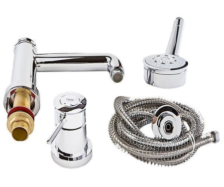 Смеситель для ванны на бортик ванны GROHE BauClassic 25118 00A (2511800A) хром