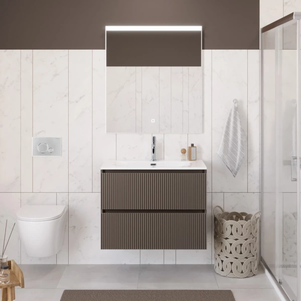 Тумба под раковину 90 BelBagno Uno UNO-900-2C-SO-СO бежевый матовый, без раковины