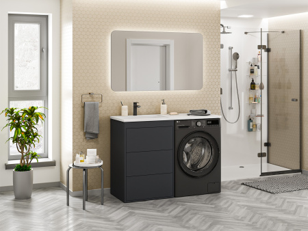 Тумба под стиральную машину Brevita Grafit 60 GRA-01060-013Я