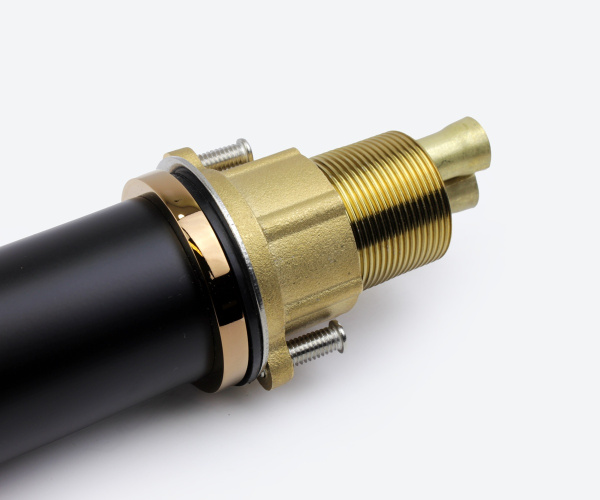 Смеситель для раковины Bronze de Luxe AVANGARDE черный, розовое золото 2010MH