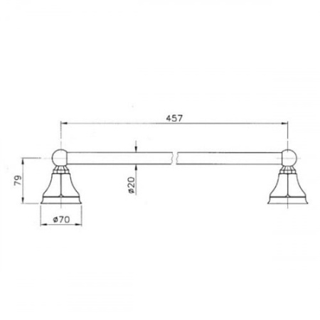 Полотенцедержатель Nicolazzi Teide Metal 1483CR05