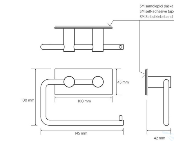 Держатель туалетной бумаги, блеск Bemeta Easy 163112221
