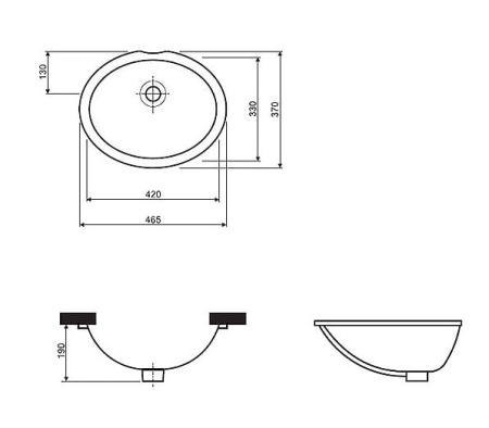 Раковина IFO Orsa RP4111-47000