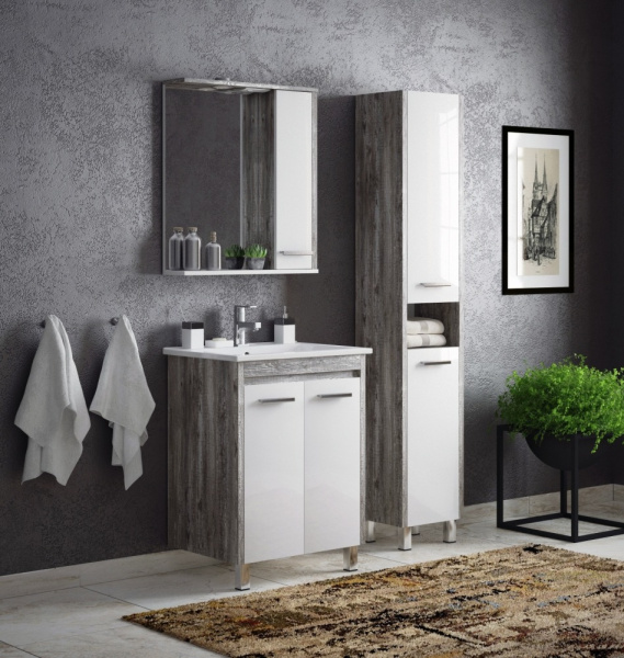 Зеркальный шкаф (75х74) Corozo Лорена 75 SD-00000296