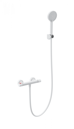 Смеситель для душа с термостатом WONZON & WOGHAND INN 5, белый матовый WW-B2063-A-MW