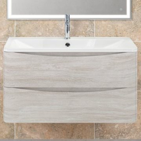 База под раковину напольная BelBagno ALBANO-1000-2C-PIA-BL Bianco Lucido