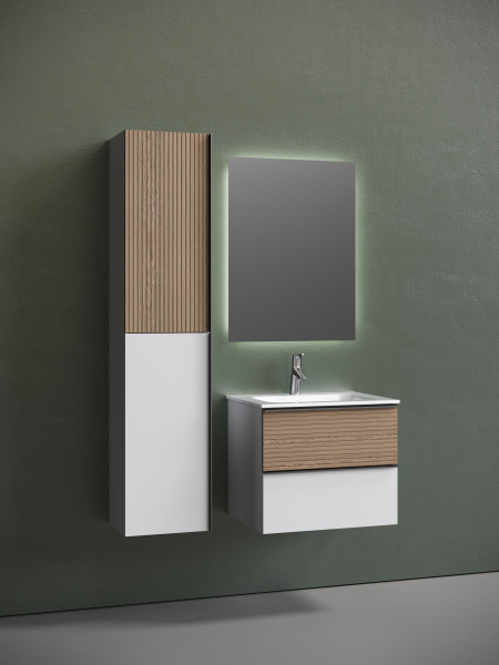 Тумба под раковину Sancos  Delta DL60W дуб светлый