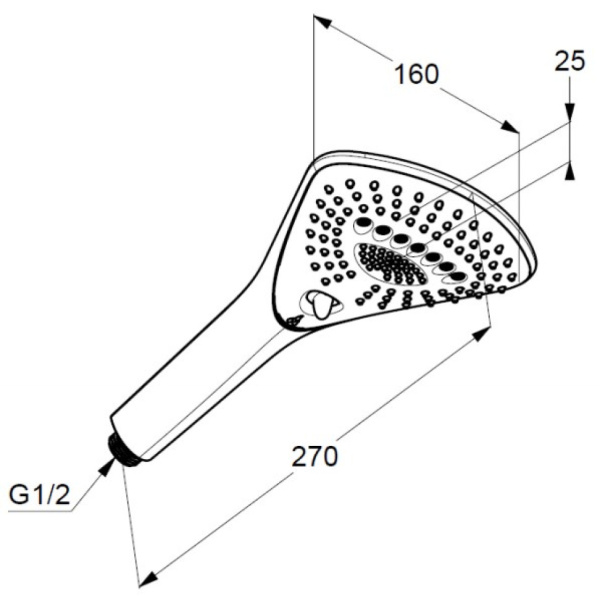 Ручная лейка Kludi Fizz 6770039-00 Ручная лейка Kludi Fizz 6770039-00
