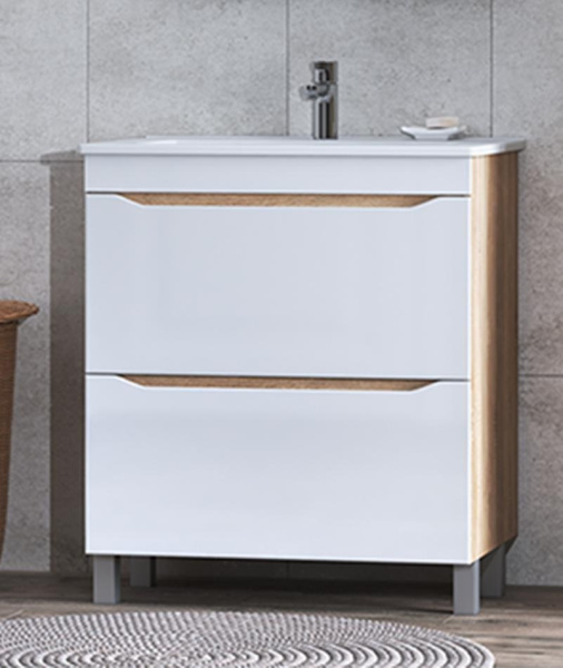 Тумба под раковину напольная VIGO Grani 75 tn.GRI.OSK.75.2Y дуб сонома