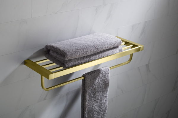 Полка для полотенец Timo Selene золото матовое 17058/17