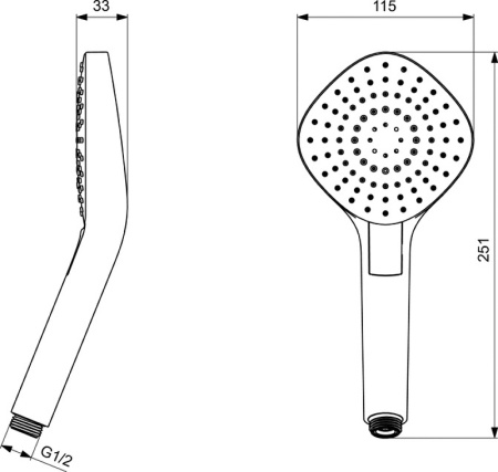 Ручной душ Ideal Standard Idealrain Evo Diamond L3 B2232AA