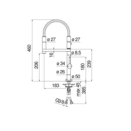 Смеситель для кухни NOBILI Moove MV92300/50CR