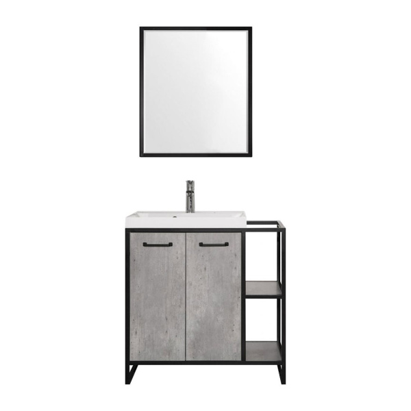 Тумба под раковину напольная Style Line ЛОФТ 60 ЛС-000010019 серый