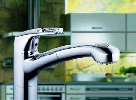 Смеситель для кухни с выдвижным изливом Kludi MX 399410562