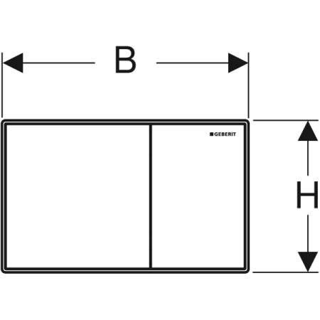 Клавиша смыва Geberit Sigma60 115.640.JK.1