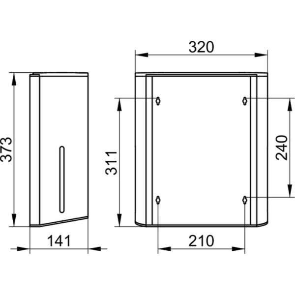 Дозатор для бумажных салфеток Keuco Plan 14985010000