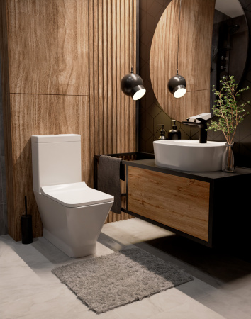 Чаша унитаза напольного безободковый  AQUAme AQM1005 (без бачка)