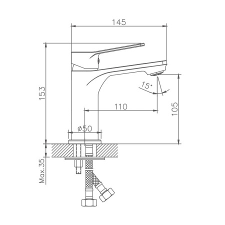 Смеситель для раковины Haiba HB10559